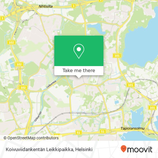 Koivuviidankentän Leikkipaikka map