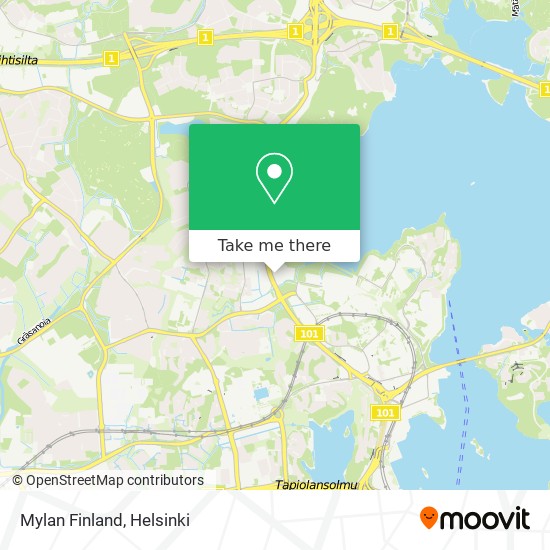 Mylan Finland map