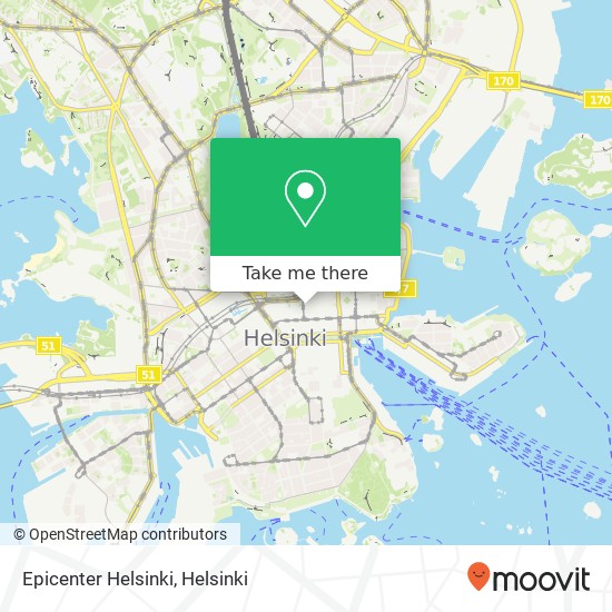 Epicenter Helsinki map