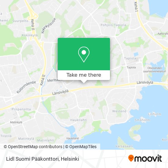 Lidl Suomi Pääkonttori map