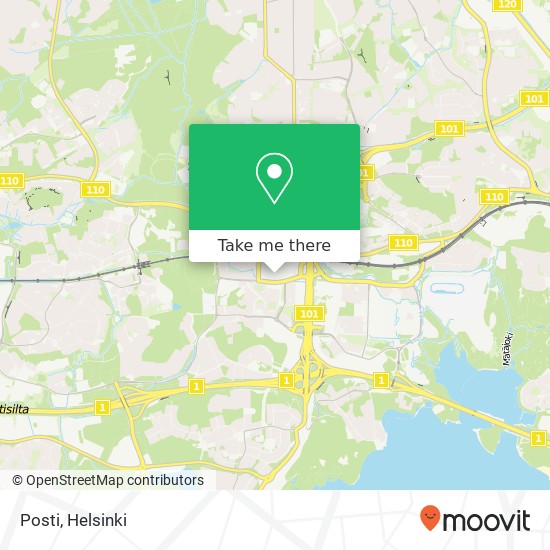 Posti map