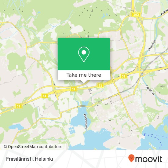 Friisilänristi map