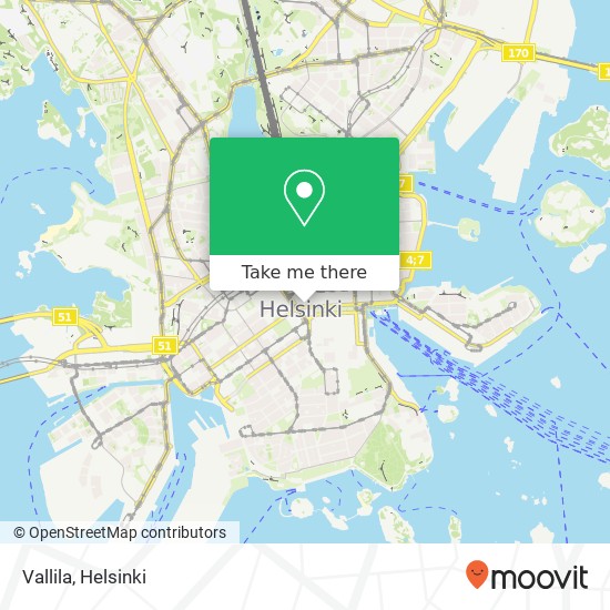 Vallila map