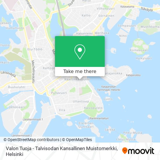 Valon Tuoja - Talvisodan Kansallinen Muistomerkki map