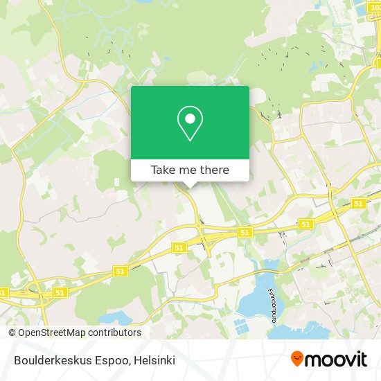 Boulderkeskus Espoo map