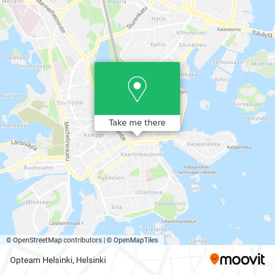 Opteam Helsinki map