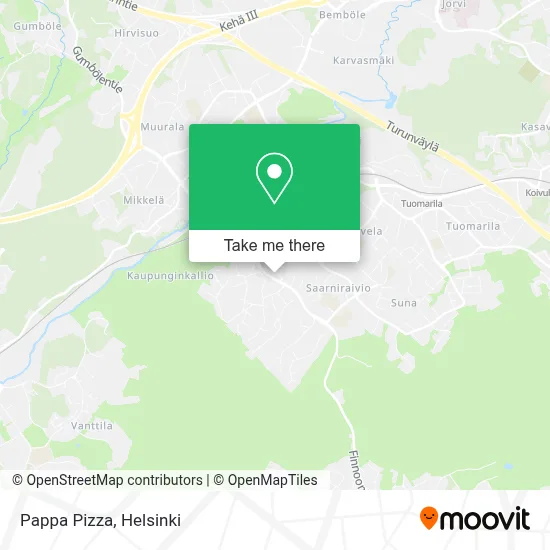 Pappa Pizza map