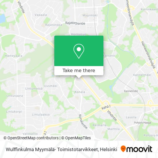 Wulffinkulma Myymälä- Toimistotarvikkeet map