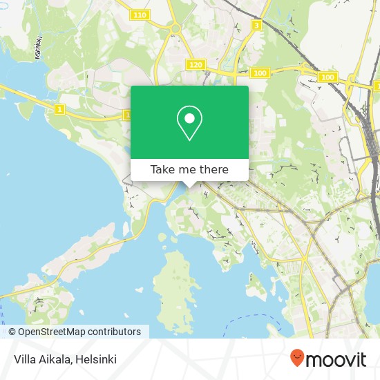 Villa Aikala map