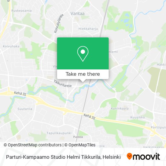 Parturi-Kampaamo Studio Helmi Tikkurila map