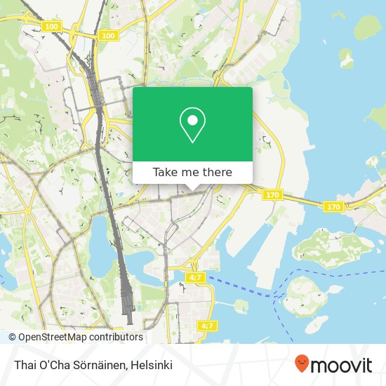 Thai O'Cha Sörnäinen map