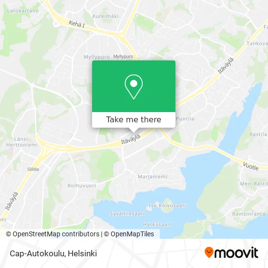 Cap-Autokoulu map