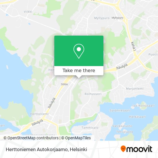 Herttoniemen Autokorjaamo map