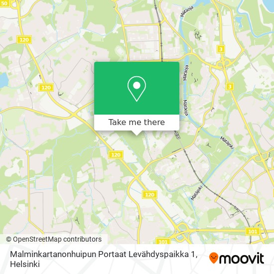 Malminkartanonhuipun Portaat Levähdyspaikka 1 map