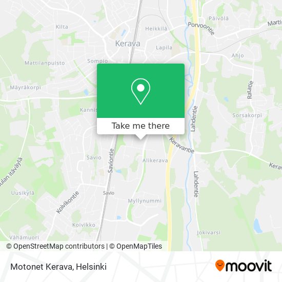 Motonet Kerava map