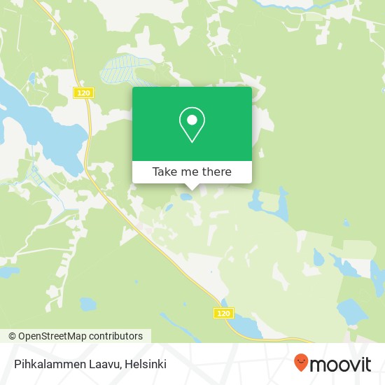 Pihkalammen Laavu map