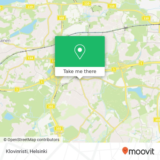Klovinristi map
