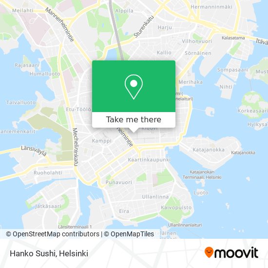 Hanko Sushi map