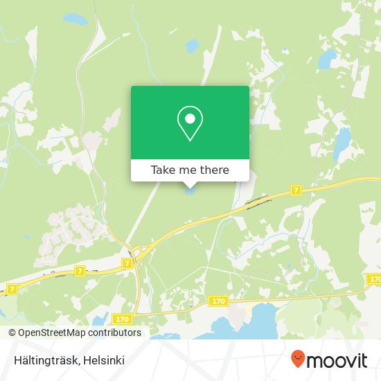 Hältingträsk map