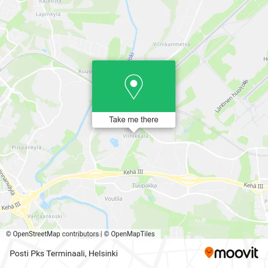 Posti PKS Terminal map