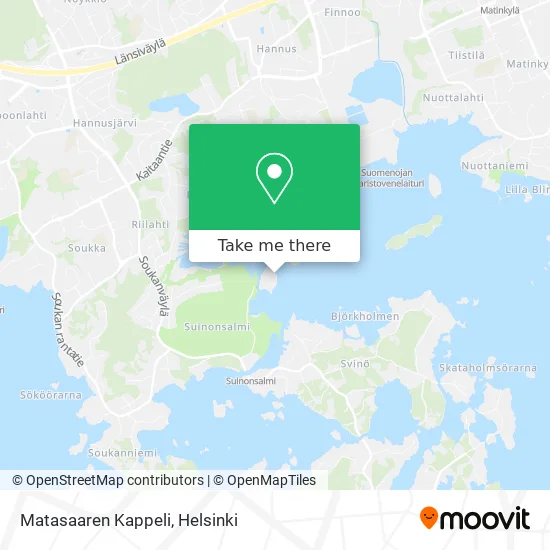 Matasaaren Kappeli map