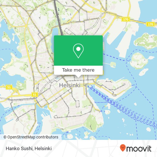 Hanko Sushi map