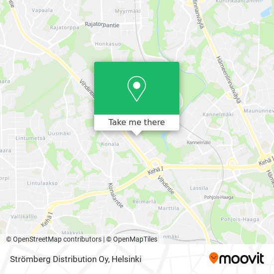 Strömberg Distribution Oy map