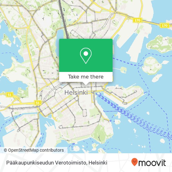 Pääkaupunkiseudun Verotoimisto map