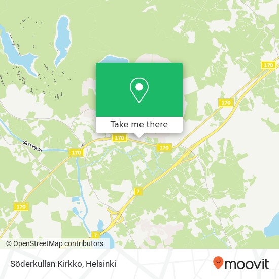 Söderkullan Kirkko map