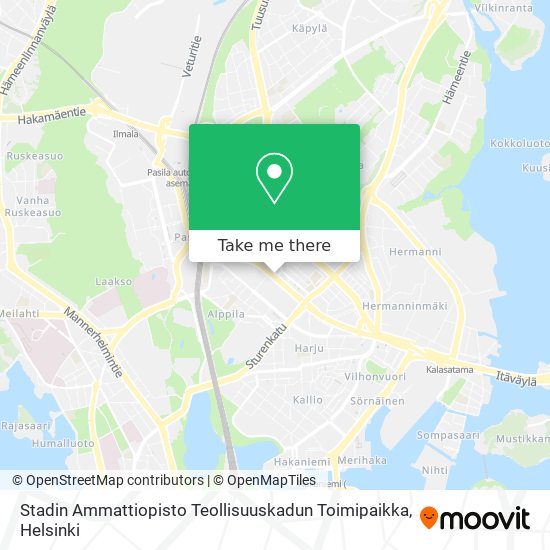 Stadin Ammattiopisto Teollisuuskadun Toimipaikka map