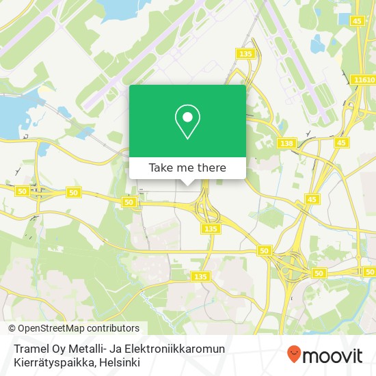 Tramel Oy Metalli- Ja Elektroniikkaromun Kierrätyspaikka map