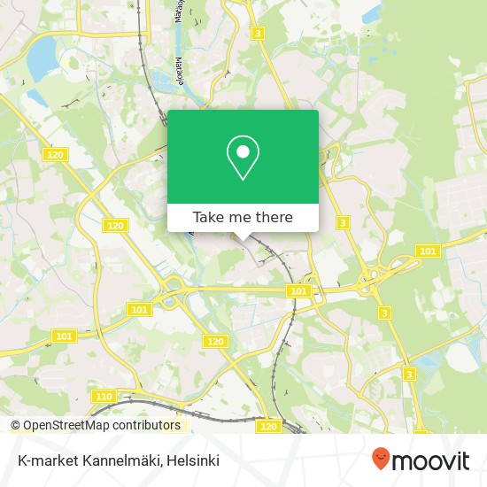 K-market Kannelmäki map