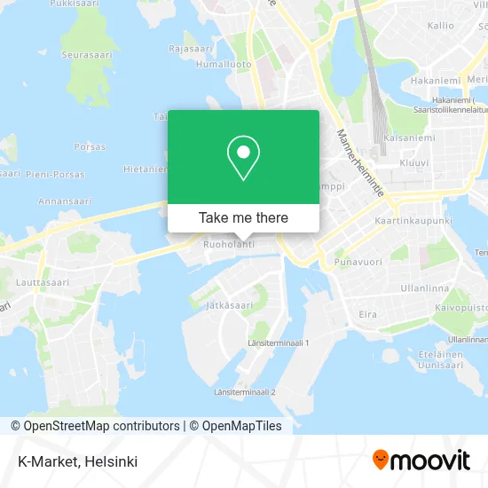 K-Market map