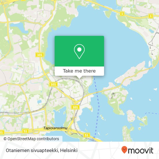 Otaniemen sivuapteekki map