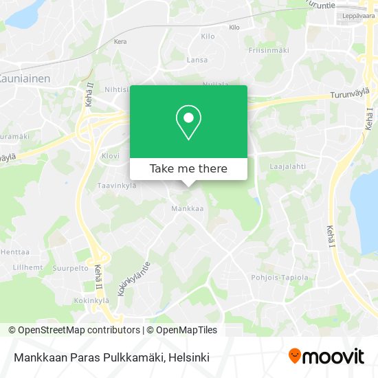 Mankkaan Paras Pulkkamäki map