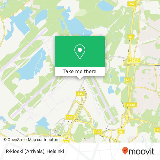 R-kioski (Arrivals) map