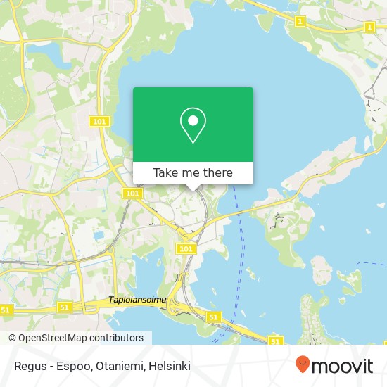 Regus - Espoo, Otaniemi map