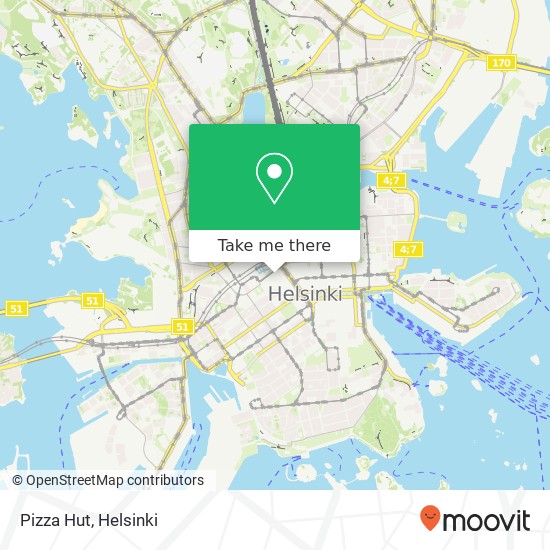 Pizza Hut map