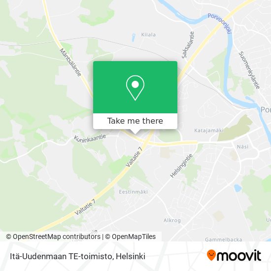 Itä-Uudenmaan TE-toimisto map