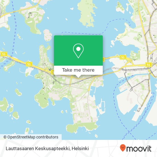 Lauttasaaren Keskusapteekki map
