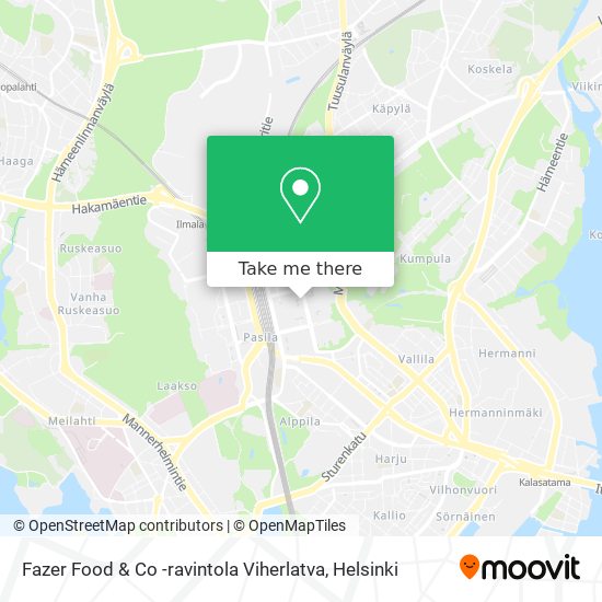 Fazer Food & Co -ravintola Viherlatva map