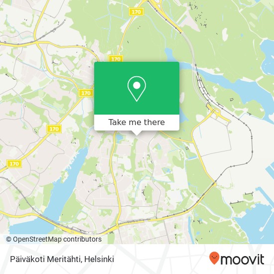 Päiväkoti Meritähti map