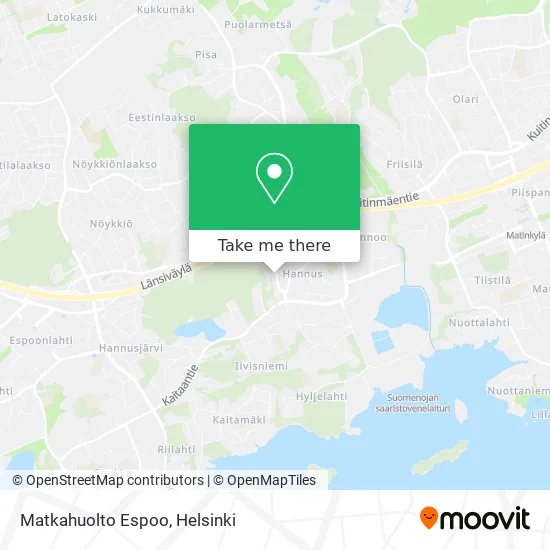 Matkahuolto Espoo map