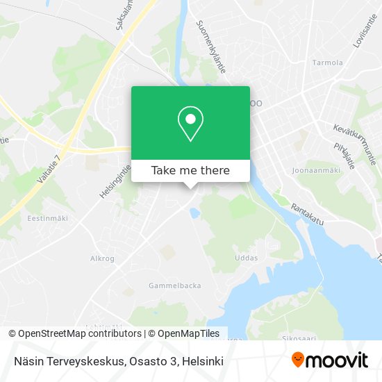 Näsin Terveyskeskus, Osasto 3 map