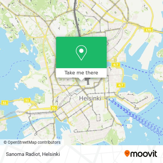 Sanoma Radiot map