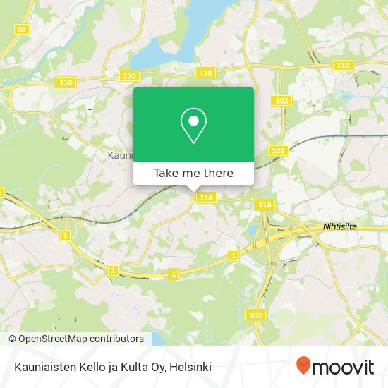 Kauniaisten Kello ja Kulta Oy map