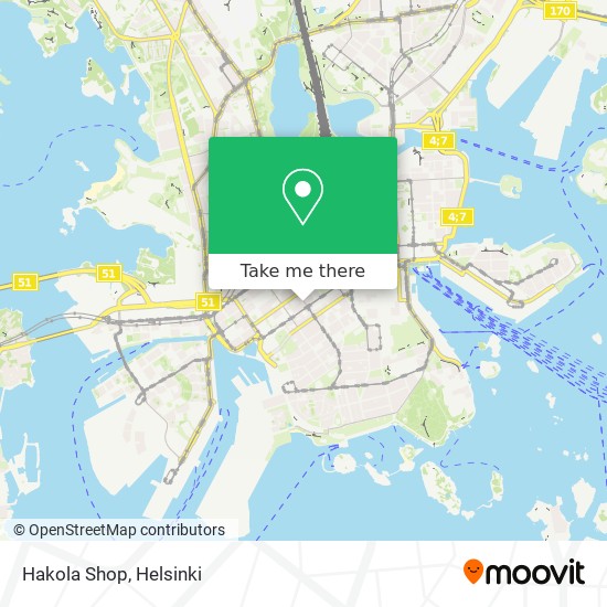 Hakola Shop map