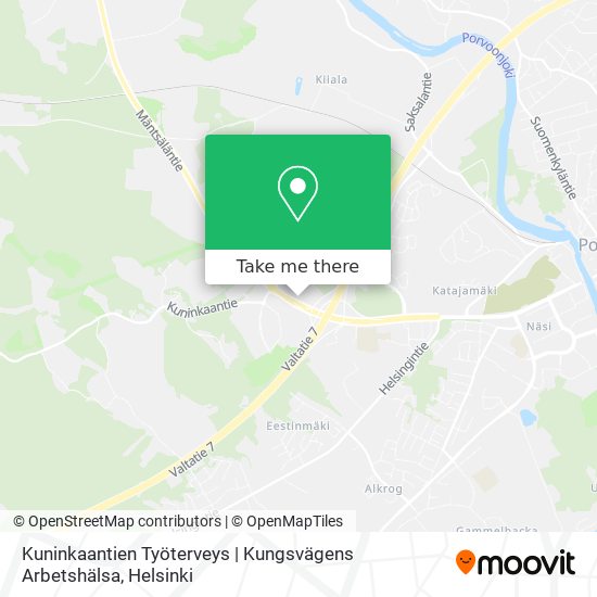 Kuninkaantien Työterveys | Kungsvägens Arbetshälsa map