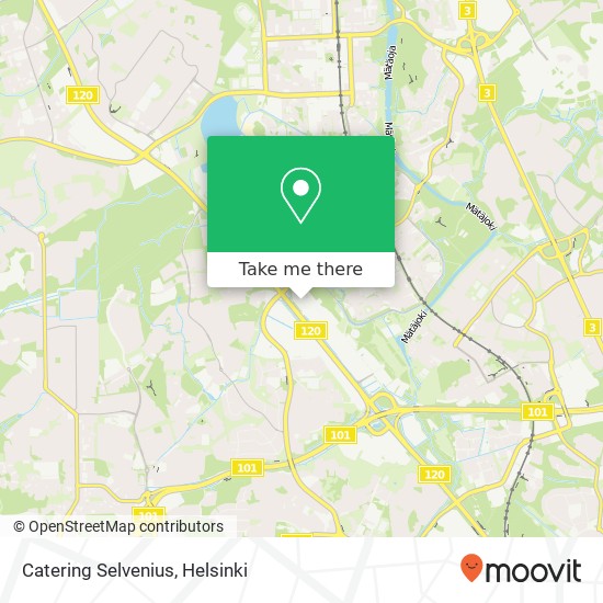 Catering Selvenius map