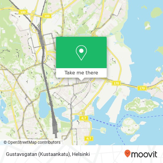 Gustavsgatan (Kustaankatu) map